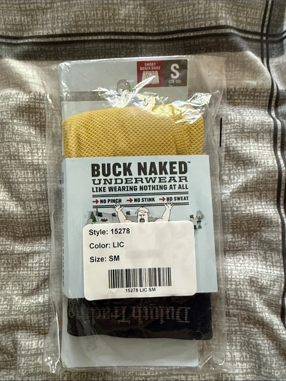 Duluth Trading Co Buck Naked Short Boxer Briefs - Yellow